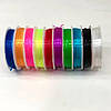 Набір 10 шт кольорової силіконової нитки-резинки для біжутерії 0,8 мм 6,5 метрів, фото 3