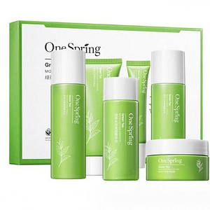 Подарунковий набір OneSpring з екстрактом зеленого чаю 7в1