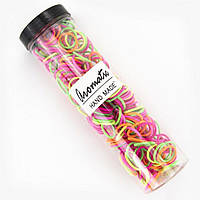 Набір резинок для волосся 2 см у тубусі - мікс кольорів