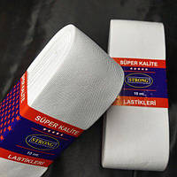 Резинка для одягу широка Strong 7 см біла