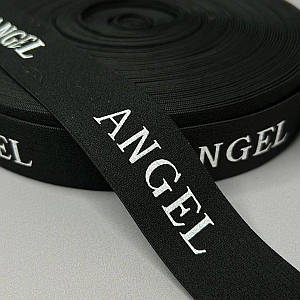 Гумка Angel для спортивного одягу 3 см - чорна