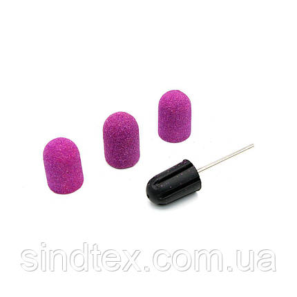 Набір ковпачків (3 шт) і гумова насадка, розмір 16*25 мм, #80 lilac, фото 1