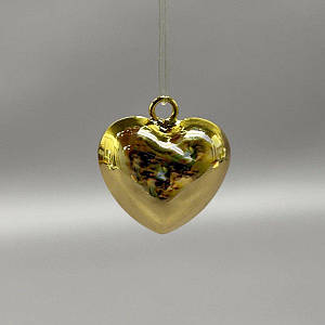 Підвіска «Серце» гіпоалергенний сплав 20 мм - лимонне золото