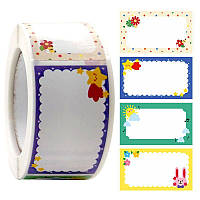 Наклейки на бобіні "ФОТОРАМА" 2,4х4,5 см, 250 шт