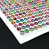 Стрази клейові 4 мм на планшетці, 900 шт - мікс кольорів, фото 2