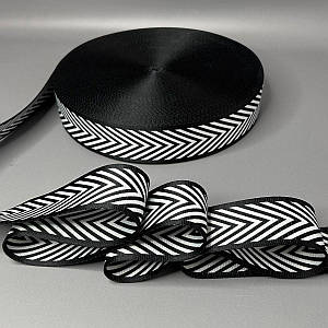 Стропа ремінна для сумок 5 см різнокольорова - шеврон