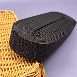 Резинка для одягу широка Sindtex 3см коричнева