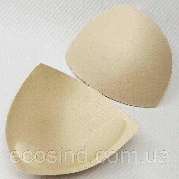 Чашки для купальників з push up трикутник розмір 34 бежеві, фото 1