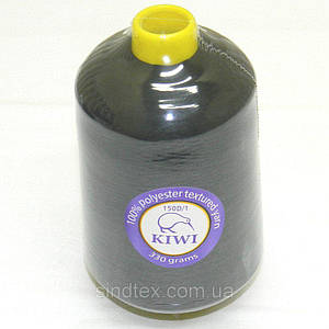 Текстуровані нитки для оверлока 150D/1 (20.000м.), чорні