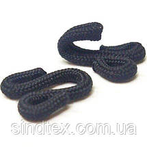 Чорний гачок # 12, покритий тканиною для одягу, шиття, фото 3