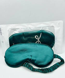Шовкова маска для сну, Смарагдова