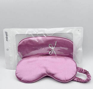 Шовкова маска для сну, Рожева