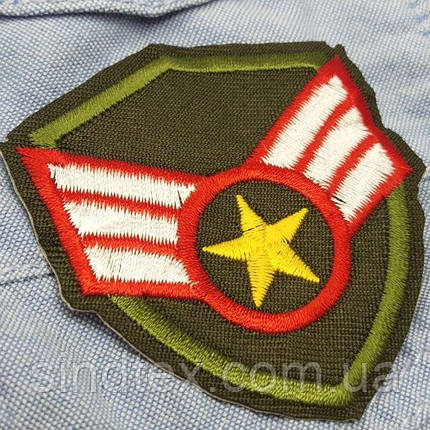 Термоаплікація, нашивка на одяг 5,5х6см "U.S.Army", фото 3