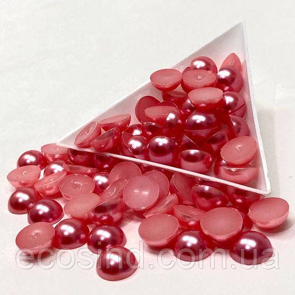 Напівбусини перламутрові 10 мм, 10 гр/уп колір - кораловий Z39, фото 1