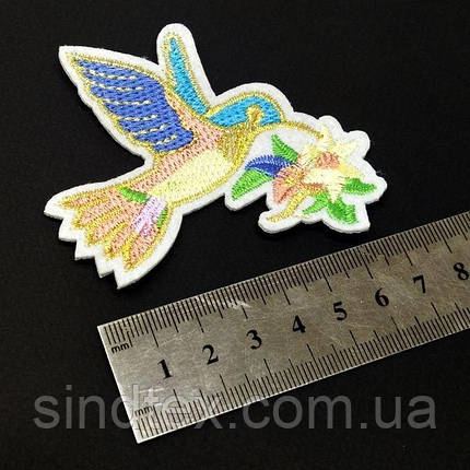Термонаклейка "Колібрі-2" 1 шт, 7х8,5см, фото 3