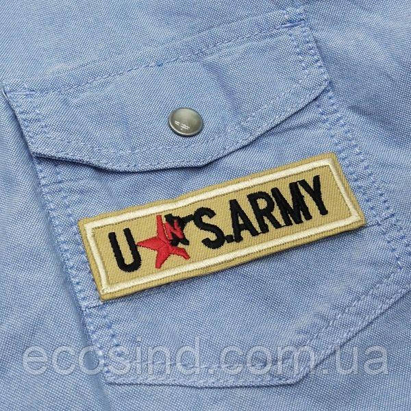 Термоаплікація, нашивка на одяг 2.5х8,5см "U.S.Army"