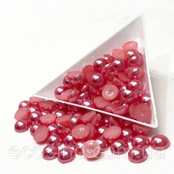 Напівбусини перламутрові 8мм, 10 гр/уп - колір кораловий #Z39, фото 1