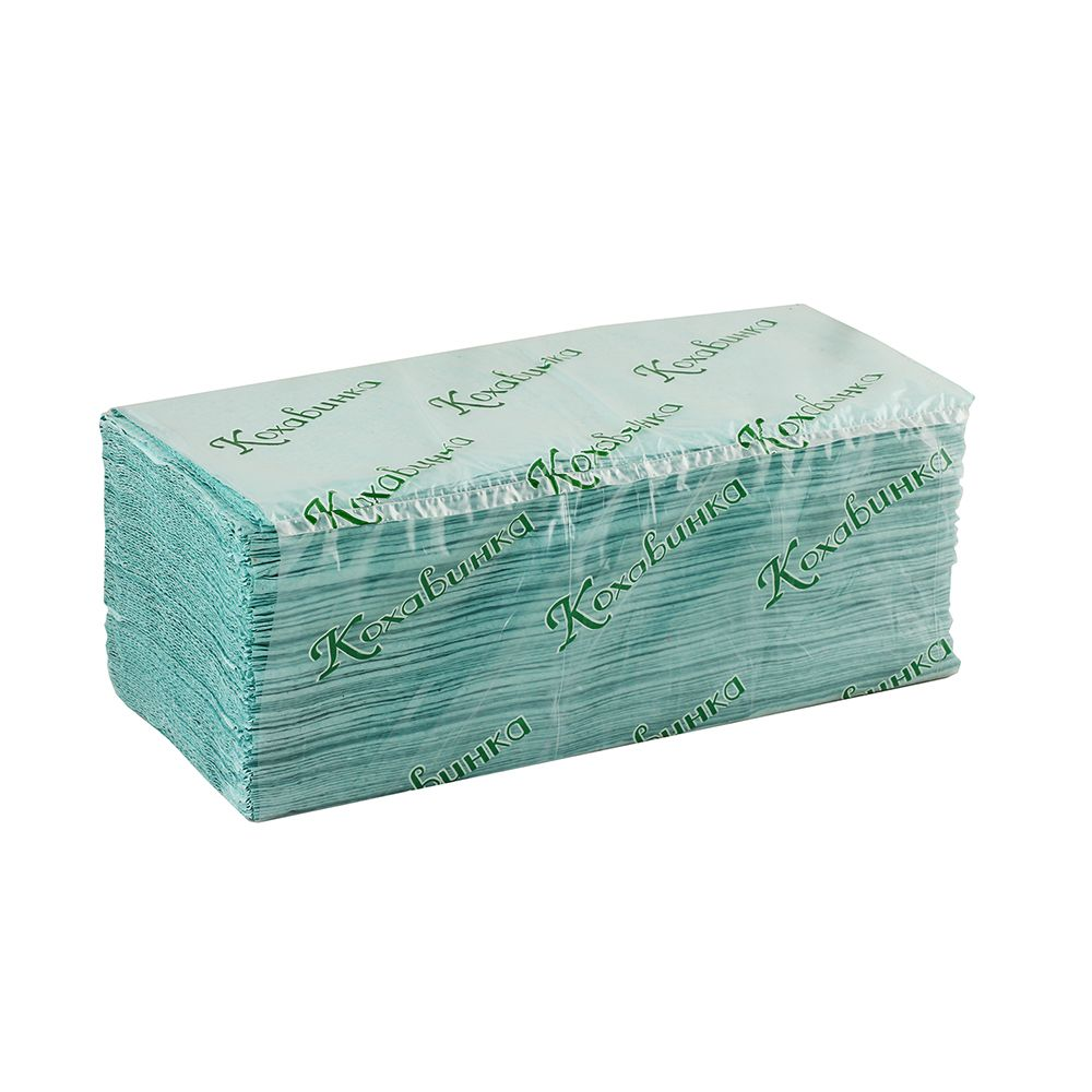 Рушник-вкладиш К-V-скл. 25*23 170шт зелені Укр