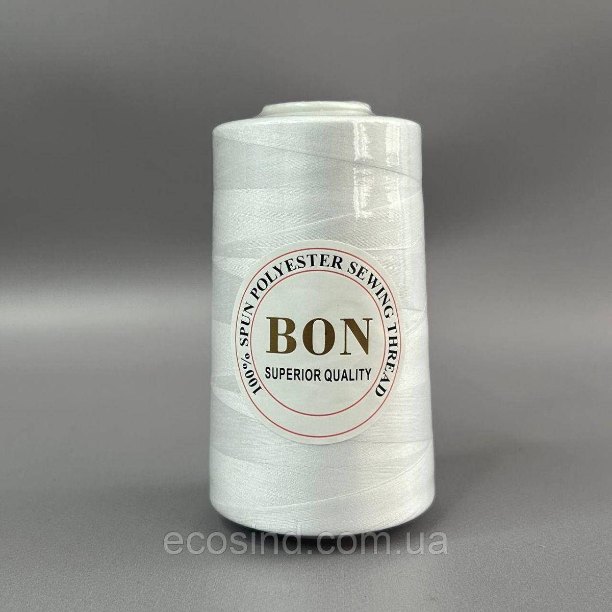 Білі нитки 40/2 швейні (4000 ярд.)