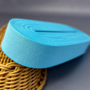 Резинка турецька щільна 3см, 10м - лазурна