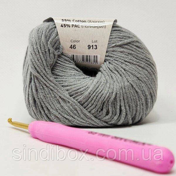 Пряжа Джинс Jeans YarnArt, №46 сірий