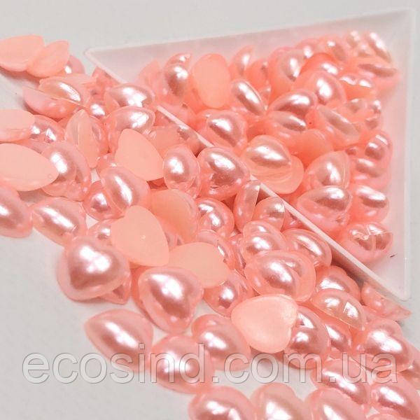 Напівбусини серця 10мм, #Z17 - 25 од/уп, фото 1
