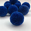 Помпон велюровий 3 см - синій, фото 2