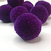 Помпон велюровий 3 см - фіолетовий, фото 2