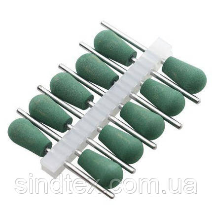 Гумова насадка для полірування №510 (середня), зелена, фото 1