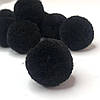 Помпон велюровий 3 см - чорний, фото 2