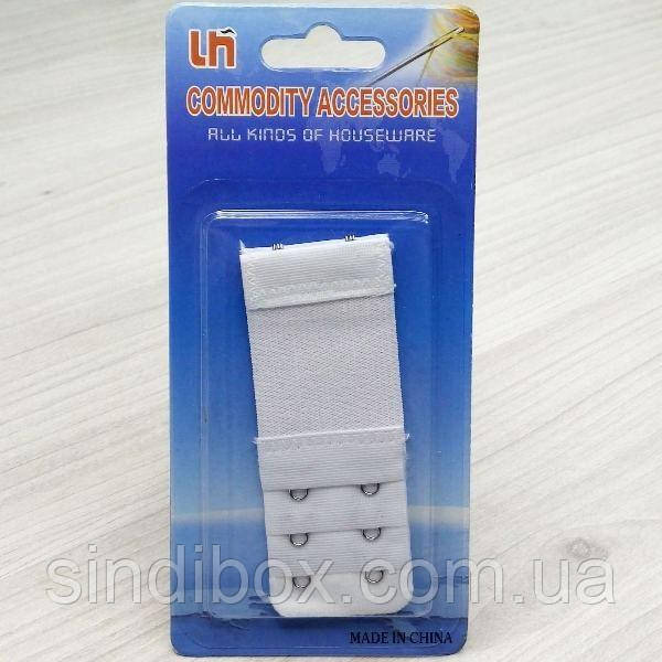 Подовжувачі для бюстгальтера на 2 гачки, білий, фото 1