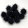 Помпони люрекс 3 см, 25 од/упаковка чорні, фото 2