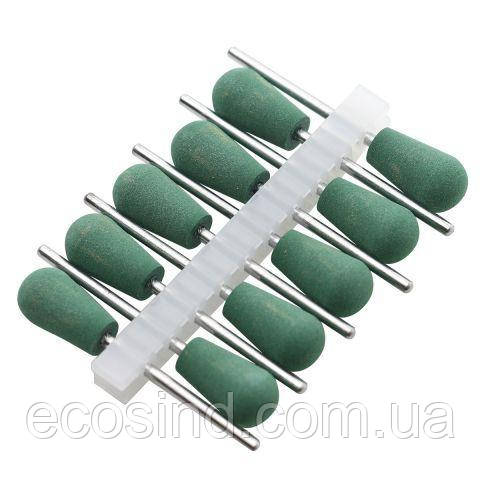 Гумова насадка для полірування №510 (середня), зелена, фото 1