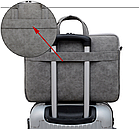 Сумка для ноутбука рожева 15.6" Narniu жіночий портфель поліуретановий вологозахисний під ноутбук 15 дюймів рожевий, фото 7