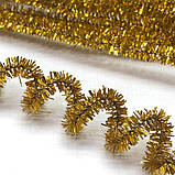 Синельний дріт люрекс - золота, фото 2
