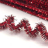 Синельний дріт люрекс - червона, фото 2