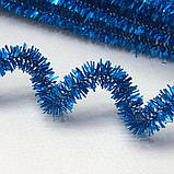 Синельний дріт люрекс - синя, фото 2