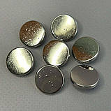 УЦІНКА !!! Кнопка Таблетка - 17мм Нікель 50шт. Нержавійка (108917), фото 5