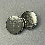 УЦІНКА !!! Кнопка Таблетка - 17мм Нікель 50шт. Нержавійка (108917), фото 6