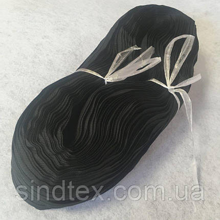 Рулонна блискавка типу "спіраль" T-3 (200 м.), Чорний, фото 3