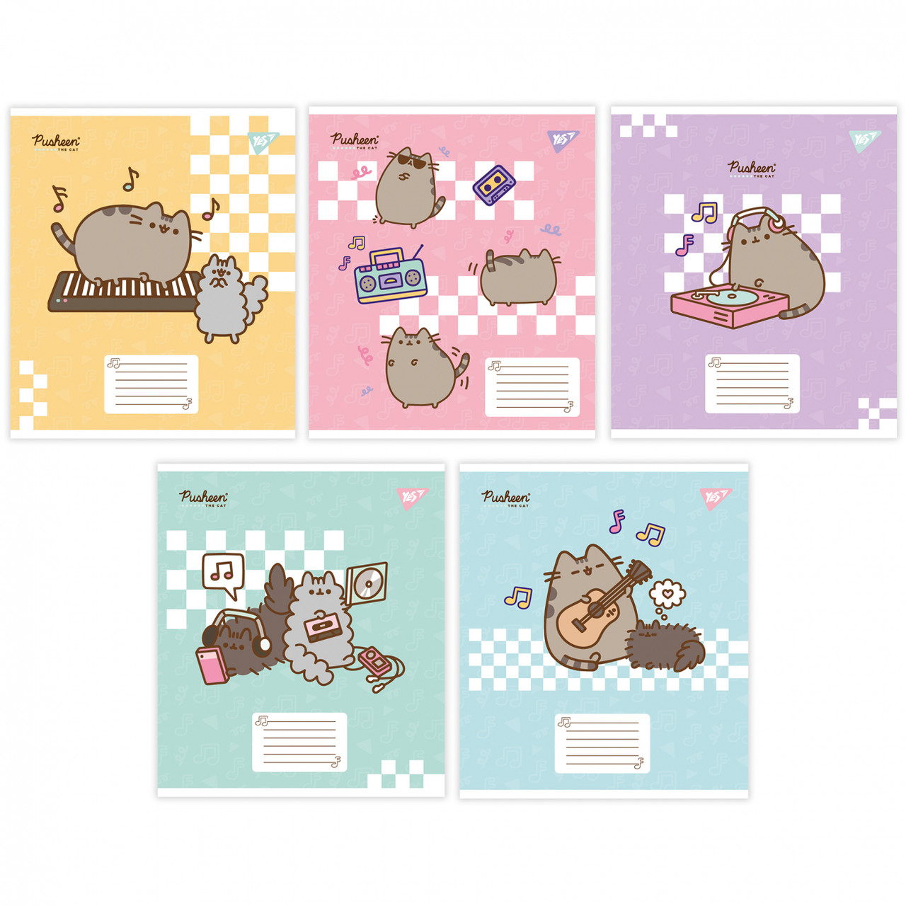 Нотний зошит Yes Pusheen in music, фото 1