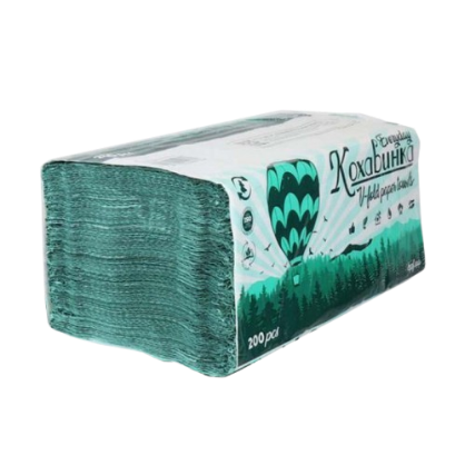 Рушник-вкладиш К-Vскл. 25*23 200шт зелені Укр
