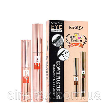 Туш для вій із підводкою в наборі Kaqiya Mascara&Eyeliner, фото 1