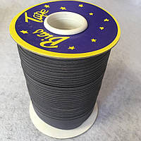 Бавовняна коса бейка 1,5 см-50%поліестер (100 м), колір 070 сірий