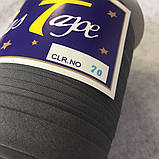 Бавовняна коса бейка 1,5 см-50%поліестер (100 м), колір 070 сірий, фото 2