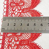 (1 м) Мереживо макраме Sindtex 7cm (13 м) колір - червоний (M729-64-026), фото 3