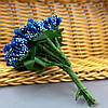 Тичинки в букеті на гілці 8,5 см - синій, фото 3
