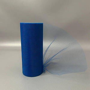 Фатін у рулонах 15 см, моток 20 м - електрик (синій)