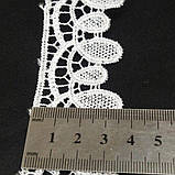 (1 м) Мереживо макраме Sindtex 3.5 см. Колір - Білий (MSF0133-001), фото 3