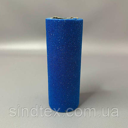 Фатин у рулоні з напиленням - 15см, моток 9м - електрик, фото 2